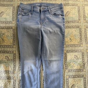 An old navy blue jean.